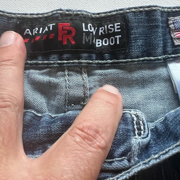 Ariat M4 Rebar FR Jean Shorts Mens 38x10 Low‎ Rise Cut Off Jorts (B5) - Picture 7 of 12